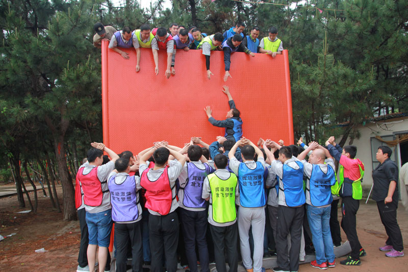 熱烈祝賀青島中新華美塑料有限公司2019年度戶外拓展訓練圓滿成功--畢業(yè)墻